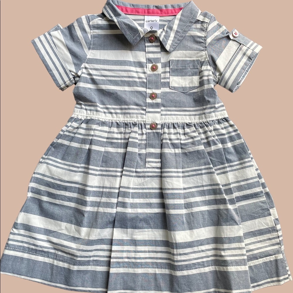 NWT Carter’s: Striped Collared Dress